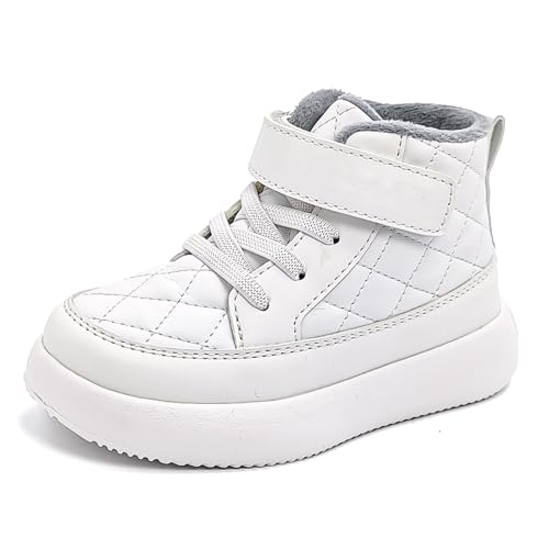 Wooowyet Toddler Snow Boots Kids Girls Boys Insulated Warm Fur Lined Waterproof Lightweight Slip Resistant Winter Boots