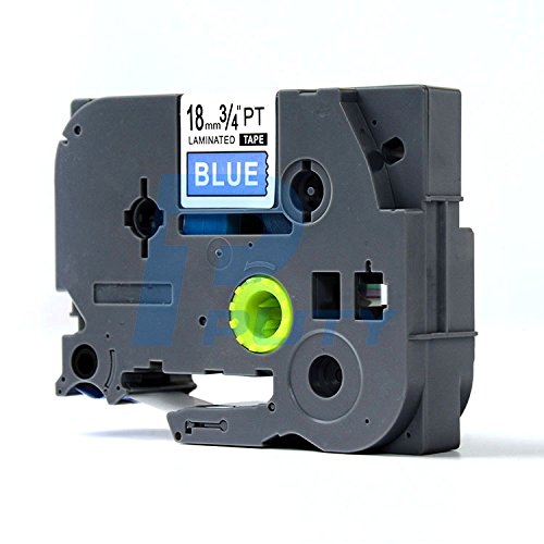 Ruban TZe-545 blanc sur bleu 18mm compatible Brother P-Touch pour étiquetage standard