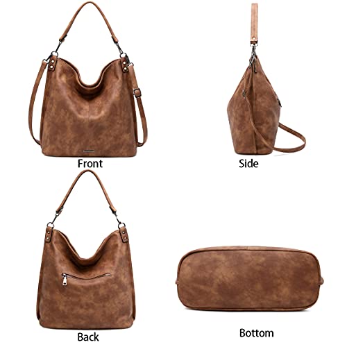 Image of lapsting Hobo Bags for Women Handbags Purse Ladies Boho Shoulder Bag Crossbody Purses Faux Leather