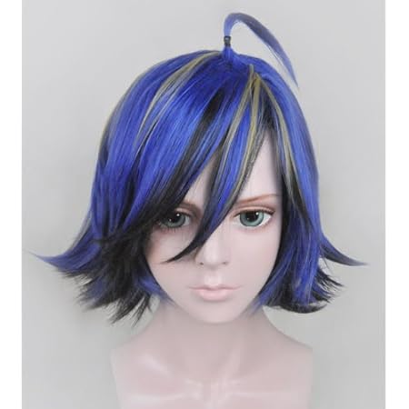 Amazon 3点セット 弱虫ペダル 真波 山岳 コスプレ ウィッグ ネット スタンド セット まなみ さんがく 耐熱 ブルー コスプレ 仮装 通販