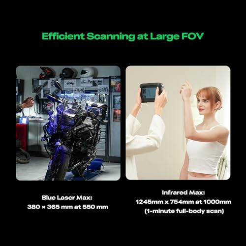 Image of Creality Sermoon P1 Professional 3D Scanner, 6 inchTouch Screen Wireless 3D Scanner with 22+7+1 Blue Laser, 0.02mm Accuracy, for Inspection & Reverse Engineering