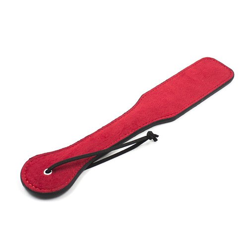 9 teiliges SM - Bondageset Rot-Schwarz sehr weich - Fetisch BDSM Bondage Rollenspiel Sex-Spielzeug - SM Paddel- schwarz (Black Single Tail Whip)