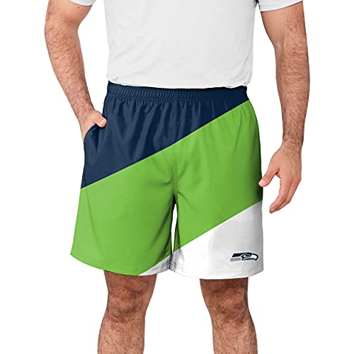 Image of FOCO NFL Mens NFL Team Logo Side Stripe Training Shorts