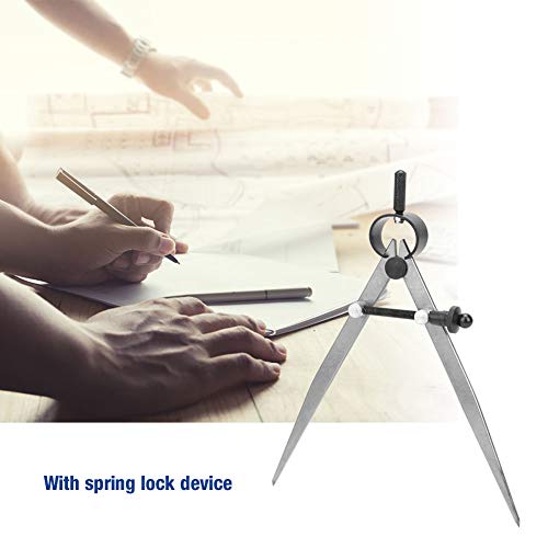 Compás de primavera para cuero, calibrador de acero 150mm de dibujo técnico 3
