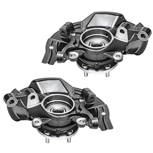 Image of Detroit Axle - Front Steering Knuckles and Wheel Hub Bearings Lower Control Arms w /Ball Joints Replacement for 2011 Kia Optima 2.0L