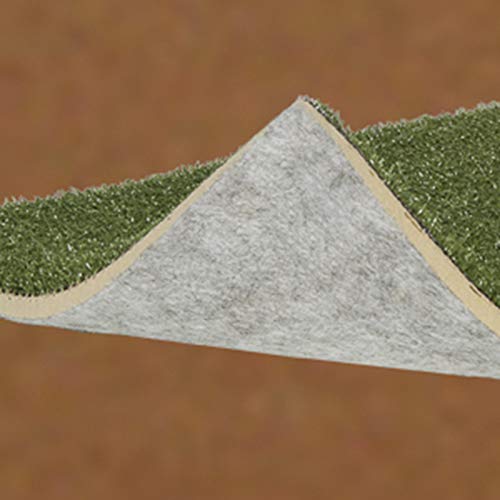Trigon Sports Pro Baseball Turf Home Plate Mat, 6' x 12', Green