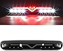 Partsam High Mount Stop Light Led 3rd Brake Light Replacement for 07-13 Silverado/Sierra 1500 2500HD 3500HD Third Brake Light Rear Cab Roof Center Mount Brake Stop Tail Cargo Light Lamp(Smoke Lens)