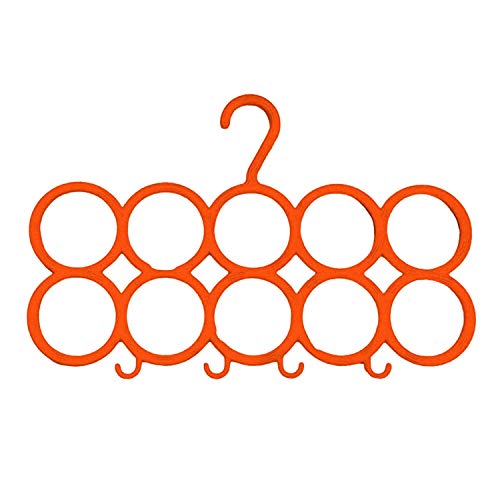 Image of Kuber Industries 10 Round Slots Scarf Hanger|Space Saving Closet Organizer|Idol for Belts, Ties Hanging|Pack of 4 (Multi)
