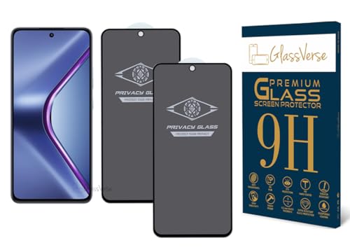 Image of GlassVerse Privacy Tempered Glass for Oppo K13 5G | Anti Spy Screen Protector, 9H Hardness, Edge to Edge, Case Friendly, Hassle-less Installation Kit Included. (Pack of 2)