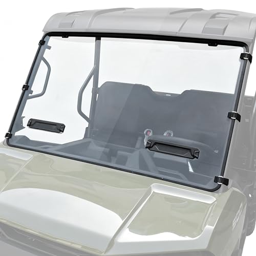 SAUTVS Full Vented Windshield for Polaris Ranger 500 2026 Clear Poly