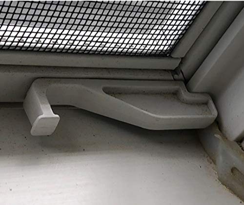 DealEnvy (12 Pack, White) Window Screen Clip, Full Screen Latch, Insect Screen Finger-Latch, Compatible with Andersen 200 and 400 Series Double Hung and Gliding Windows from Year 2000 to Present - Thumbnail 2