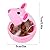 FANTESI 2 Pcs Cat Food Ball Dispenser Cat Treat Toy Feeder Toy for Interactive IQ Treat Training Mouse shape Tumbler (Random color)
