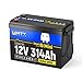 WattCycle 12V 314Ah Mini LiFePO4 Lithium Battery with Bluetooth 5.0, 200A BMS, 4.01kWh Energy, IP65 Waterproof, 15000 Cycles, for RV, Marine, Solar Off-Grid