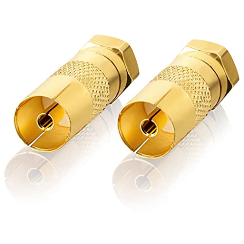 SEBSON Set Adattatore Cavo Antenna - 4x F maschio