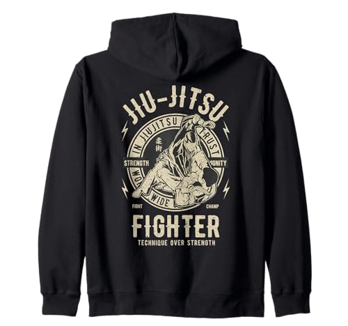 MMA BJJ Tee Jiu Jitsu Gift Vintage Design T-shirt de Jiu Jitsu Brésilien Sweat à Capuche Noir Unisex Adulte Mixte Adulte Small
