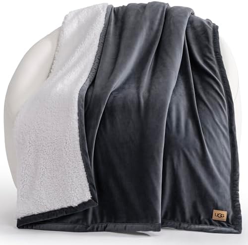 UGG Bliss Throw Blanket Plush Soft Fleece Fluffy Blankets for Bed...