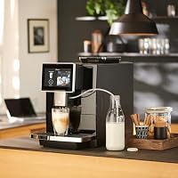 Tchibo Office Kaffeevollautomat mit Wasserfilter, Keramikmahlwerk, Farb-Touchdisplay, 1500 Watt, cremige Milchschaumfunktion, 2 L Wassertank, 30 Tassen am Tag, Schwarz – Ansicht 6