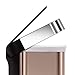 simplehuman 45 Liter Rectangular Hands-Free Kitchen Step Soft-Close Lid, Rose Gold Stainless Steel Trash can