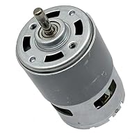 21 V 755 Motor für elektrische Projekte, Doppelwellen-Metallkörper, 5 mm Durchmesser, kompakt, 102 x 44 mm, Design für Haartrockner, CNC-Drehwerkzeug, DIY-Anwendungen – Ansicht 9