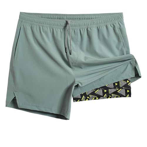 Maamgic 2-in-1 Men's Gym Running Shorts