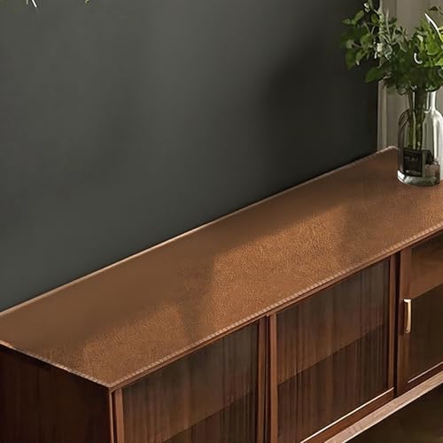 Chemin de table en cuir antidérapant idéal pour habiller un meuble TV