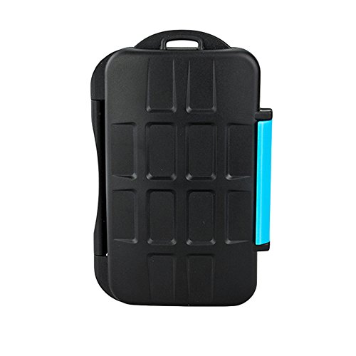 Porta Cartão de Memória Case Rígido Jjc Mc-2 para 4 Cf Cards e 8 Sd Cards