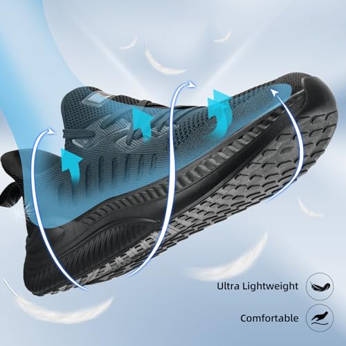 Wide Walking Shoes for Men Slip On Mens Running Shoes Tennis Shoes Lightweight Breathable Walking Sneakers Workout Gym Wide Sneakers3