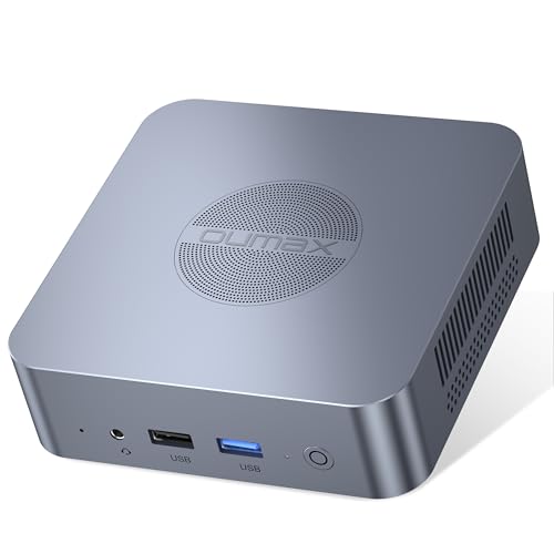 Image of Mini PC with Intel Alder Lake N95, 4 Cores 3.4GHz, 8GB RAM 256GB SSD Mini Computer, Dual HDMI 4K@60Hz / 1000Mbps LAN / WiFi5 / USB3.2 Micro PC for Business /Home Desktop Computer