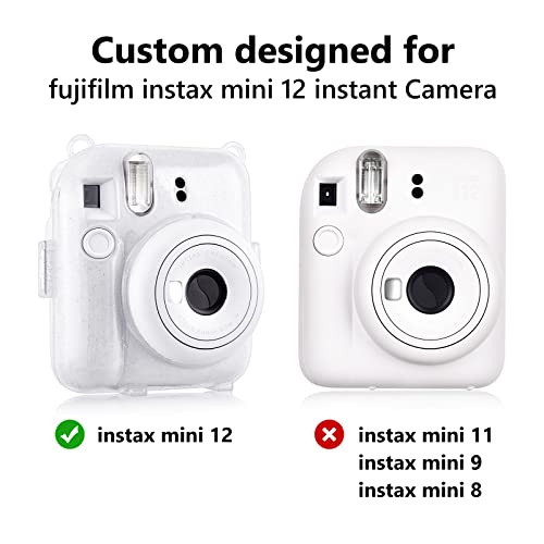 Funda Clear para Fujifilm Instax Mini 12 con Bolsillo y Correa miniatura 5