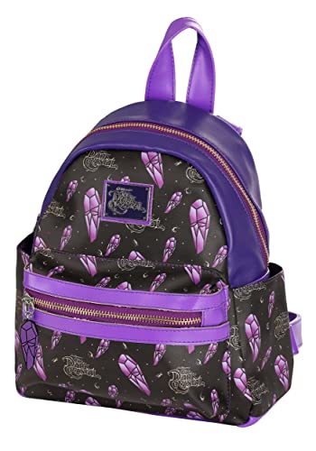 FUN.COM Mini Dark Crystal Backpack | All-Over Print Faux Leather Adjustable Fashion Bag