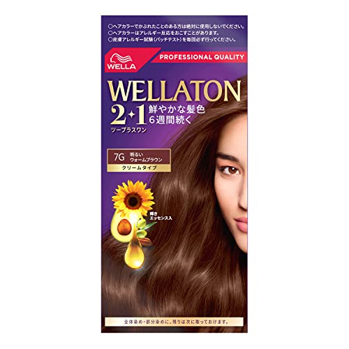 Wella ウエラトーン 2+1 クリームタイプ 7G 明るいウォームブラウン 白髪染め 深い髪色リッチに輝く 医薬部外品 1個 (x 1) Wella ウエラトーン 2+1 クリームタイプ 7G 明るいウォームブラウン 白髪染め 深い髪色リッチに輝く 医薬部外品 1個 (x 1)