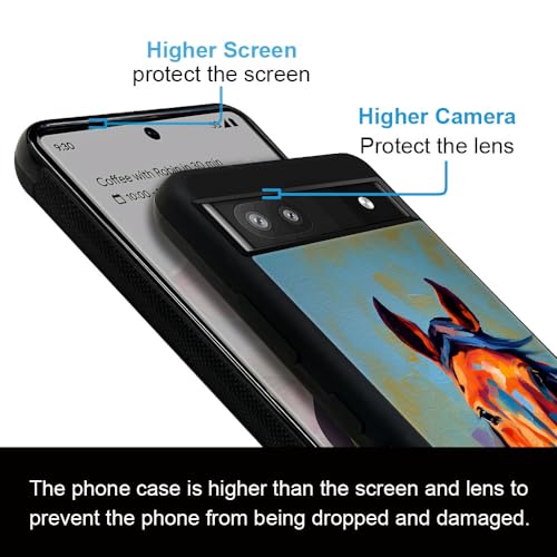 CARLOCA Google Pixel 6A Case - Colorful Horse Design, Shockproof Anti-Scratch Drop Protection - image 5
