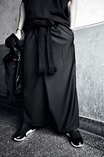 Mens Braid Belt Cotton Adjustable Casual Gothic Rope Fashion Vintage Black3