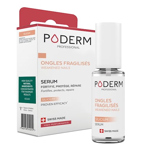 ONGLES FRAGILISÉS CHIMIOTHERAPIE - Sérum Silicium Apaisant, Fortifiant et Réparateur - Durcisseur et Protecteur - Soin Professionnel - Swiss made - PODERM