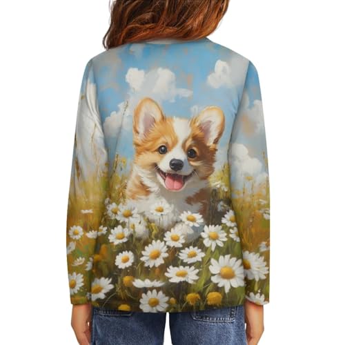 Image of Long Sleeve Shirts for Girls Winter Tops 3-16t Cartoon T Shirts for Fall Clothes