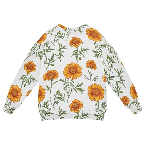 JUNZAN Safari Marigold White Little Boys Sweatshirts Hoodies Long Sleeve Hoodie for Boys Athletic 4T2