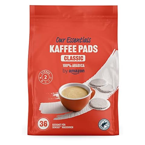 Our Essentials by Amazon Kaffeepads Classic 100% Arabica, Geeignet für Senseo Maschinen, 36 Stück (1er-Pack) Cover