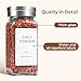 ComSaf Spice Jars with Shaker lids Adjustable, 4oz 6PCS, 9 DIY Labels, Spice Jars Trial Set & Supplement Set, Empty Ingredient Containers and Square Ingredient Bottles for Kitchen and Seasoning