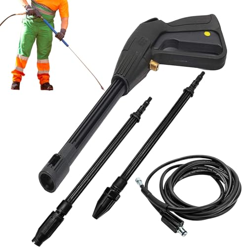 Pistola limpiadora de alta presión, pistola de alta presión, pulverizador de riego, con mango ergonómico para terraza, de ventana, interior y exterior
