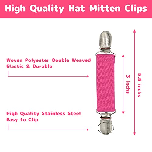 Olreco Mitten Clips for Toddlers Elastic Glove Clips for Kids Mitten Clips for Kids Glove Clips for Adults Baby Mittens Clips2