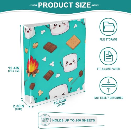 Classeur 3 anneaux D flexibles format universel avec poches de rangement - 5
