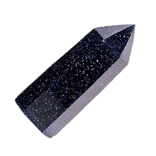 POPETPOP 天然水晶?砂石六角柱装飾品 手のひら 精密加工 天然クリスタルストーン 瞑想 ヨガ用 ホームデコレーション プレゼントに