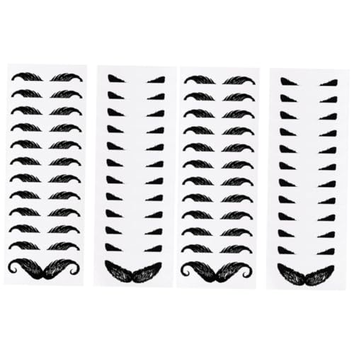 Didiseaon 2 Juegos Pegatinas Estilo Barba Kit Para El Cuidado De La Barba Nariz Depilacion Facial Cera Para Bigote Protector De Bigote De Uso Diario Depilación Pegatinas Páginas 24 Hojas * 2