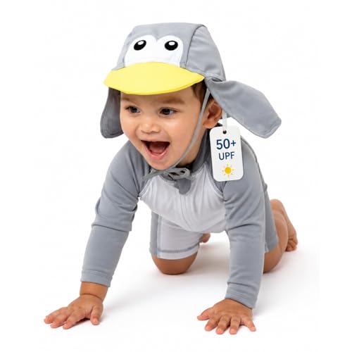 Image of Cuddle Club One-Piece Sunzies Swimsuit UPF 50+ Sun Protective Sunsuit