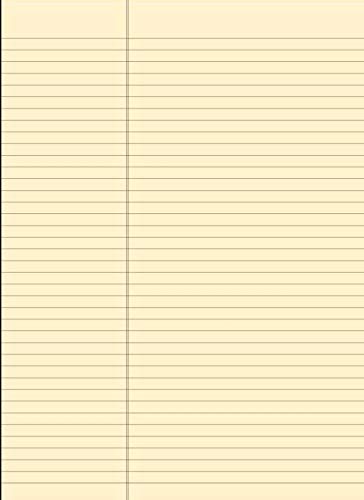 Legal Evidence Pad: 8mm Wide Ruled Notebook Writing Pad for Legal (Law) Junior (Jr.) and Senior (Snr.) | Approx 8.5" x 11.75" (8.5" x 11 3/4") | Thick 80gsm Cream Paper - 50 Sheets / 100 Pages