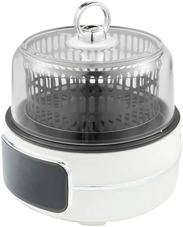 5L Multi-Cooker with Digital Display, 80-200℃ Temperature Control, 120min Timer, Transparent Glass Lid, 360° Circulating Heating - Versatile Kitchen Frying Pan