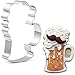 KENIAO Emporte-pièce Chope à Biere - 8,1 x 12,2 cm - Acier Inoxydable