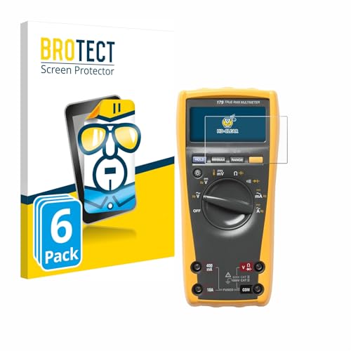 brotect Screen Protector Compatible with Fluke 179 multimeter (6 Pack) - HD-Clear Protection Film