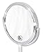 Deco Brothers Vanity Mirror with Stand 6-Inch Double Sided, 8X Magnification, Chrome