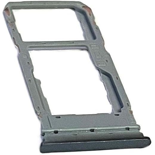 Vravmo Durable Plastic 2 Slots Dual Sim Card Slot Tray Holder Compatible for VIVO Y56 (Black) | Easy to Replace, Sim Holder